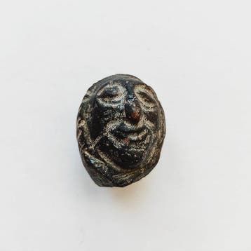 Ancien Asiatique occidental grenat Talisman en perles de la