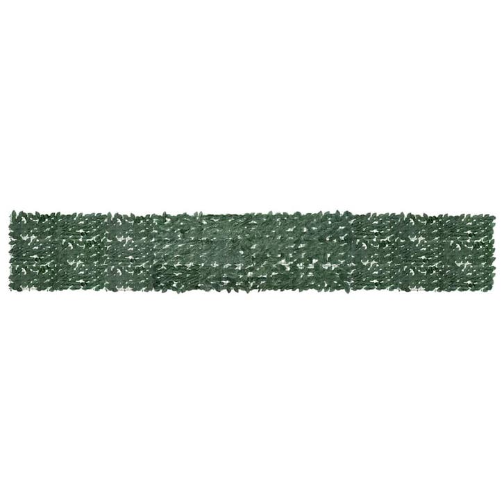 vidaXL Balkonscherm met donkergroene bladeren 500x75 cm, Jardin & Terrasse, Parasols, Envoi