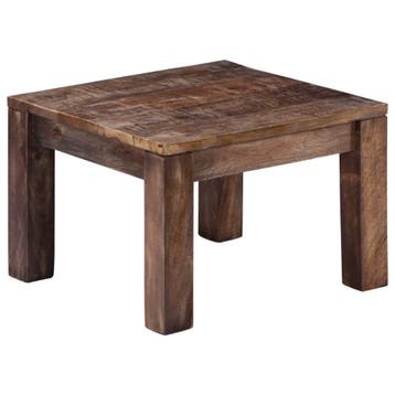 vidaXL Salontafel 50x50x35 cm massief mangohout, Verzenden, Nieuw