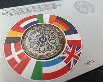 België. 10 Euroflorin 1979 (Uiterst beperkte oplage) (Zonder, Postzegels en Munten