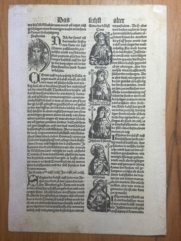 Johann Schönsperger (ca. 1455–1521), Augsburg - 1 Blatt, Antiek en Kunst