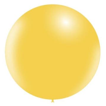 Gele Reuze Ballon XL 91cm, Verzenden, Nieuw