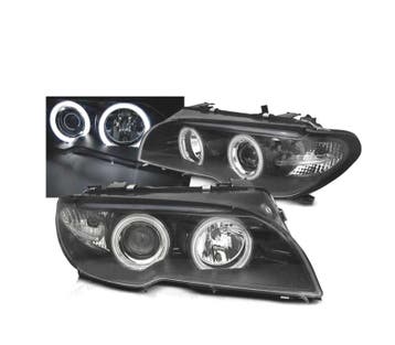 PHARES BMW E46 COUPE 03-06 XÉNON YEUX ANGES CCFL FOND NOIR, Auto-onderdelen, Verzenden, Nieuw