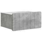 vidaXL Muurbevestigde Nachttafel met lade Betongrijs 49 x, Huis en Inrichting, Slaapkamer | Nachtkastjes, Verzenden, Nieuw