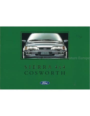 1990 FORD SIERRA COSWORTH 4X4 BROCHURE NEDERLANDS