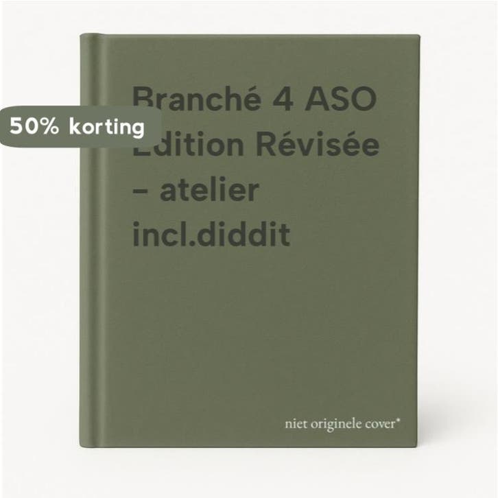Branché 4 ASO Edition Révisée - atelier incl.diddit, Boeken, Schoolboeken, Zo goed als nieuw, Verzenden