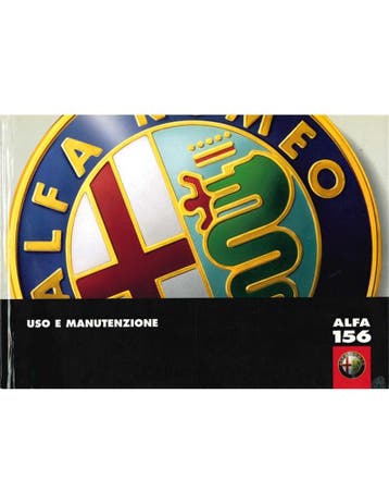 2000 ALFA ROMEO 156 INSTRUCTIEBOEKJE ITALIAANS