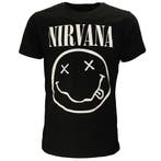 Nirvana White Smiley T-Shirt - Officiële Merchandise, Nieuw