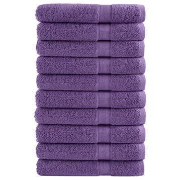 vidaXL Saunadoeken SOLUND 10 st 600 g/m² 80x200 cm paars, Verzenden, Nieuw