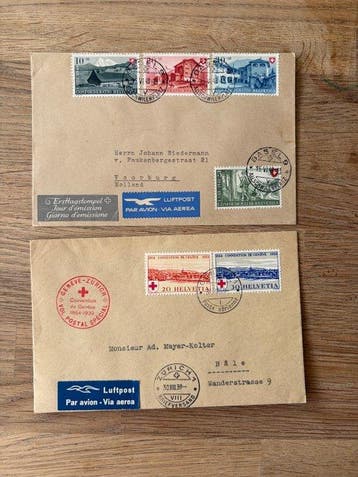 Zwitserland - Zwitserland verzameling FDC’s, Gestempeld