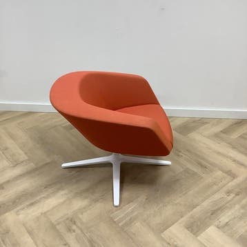 Maxdesign fauteuil Dino, oranje - wit - Gratis Bezorging, Gebruikt, Wit, Eén