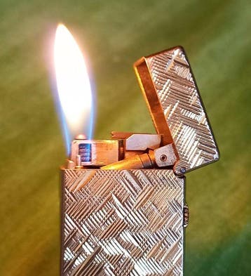 Dunhill - Rollagas - Briquet de poche - Plaqué or, Nieuw