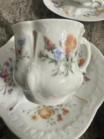 Limoges - Tasse à café (6) - Porcelaine