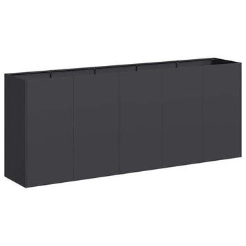 Jardiniere acier 200x40x80cm - -39%, jusqua epuisement, Jardin & Terrasse, Verzenden