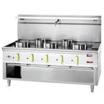 Wokfornuis | ASIA II | Gas | 5 Wokbranders (5x 20/25/35kW), Verzenden