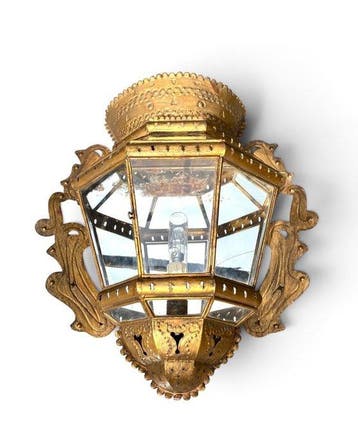 Wandlamp - Metaal, Glas - wandlamp