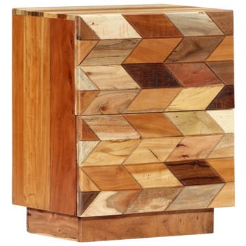 vidaXL Nachtkastje 40x30x50 cm massief gerecycled hout, Verzenden