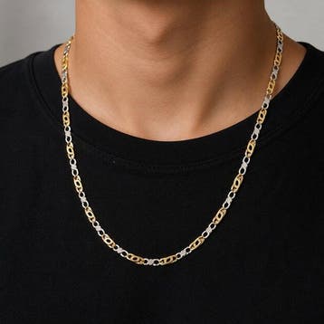 UnoAErre - Collier - 18 carats Or jaune, Or blanc - Fabriqué
