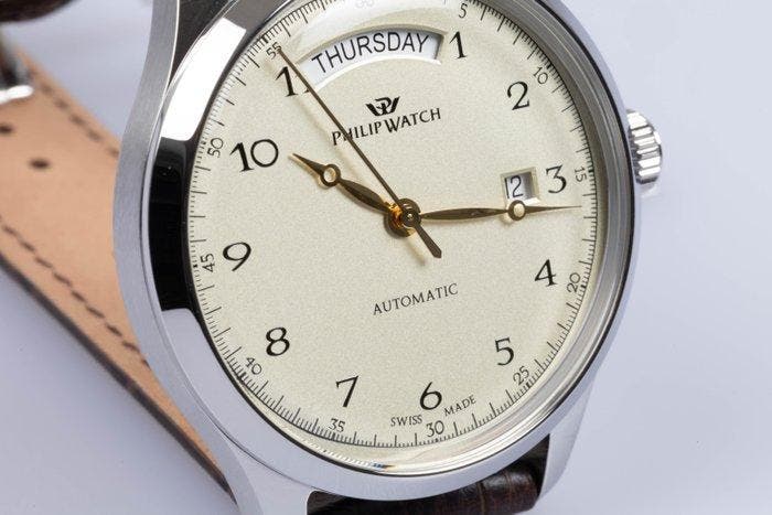 Philip Watch - Museum - Date & Date - Automatic - 40 mm -, Bijoux, Sacs & Beauté, Montres | Hommes