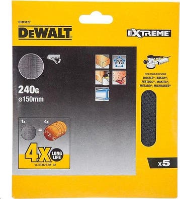 DeWALT DTM3127 Mesh Schuurgaas ø 150mm K240 VE=5, Bricolage & Construction, Outillage | Foreuses, Verzenden