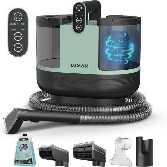 2dekans | LUMAN 4-in-1 Tapijtreiniger – Zelfreinigend – Voor, Doe-het-zelf en Bouw, Reinigingsmachines, Ophalen of Verzenden
