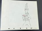Walt Disney - Stan Laurel-animatie tekening - Mother Goose, Verzamelen, Disney, Nieuw