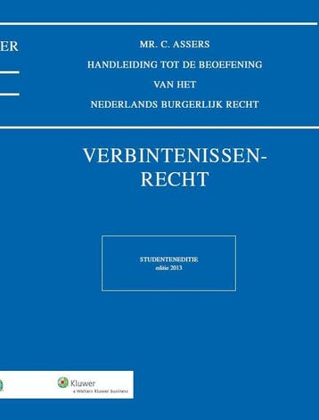 Verbintenissenrecht / 2013 / Asser-serie / 6 9789013114126, Boeken, Verzenden, Gelezen, C. Assers
