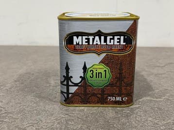 Veiling - 6x Metalgel 3-in-1 lak ivoor glans 750ml, Nieuw