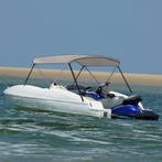 vidaXL Biminitop 2 bogen 180x150x110 cm grijs, Watersport en Boten, Verzenden, Nieuw