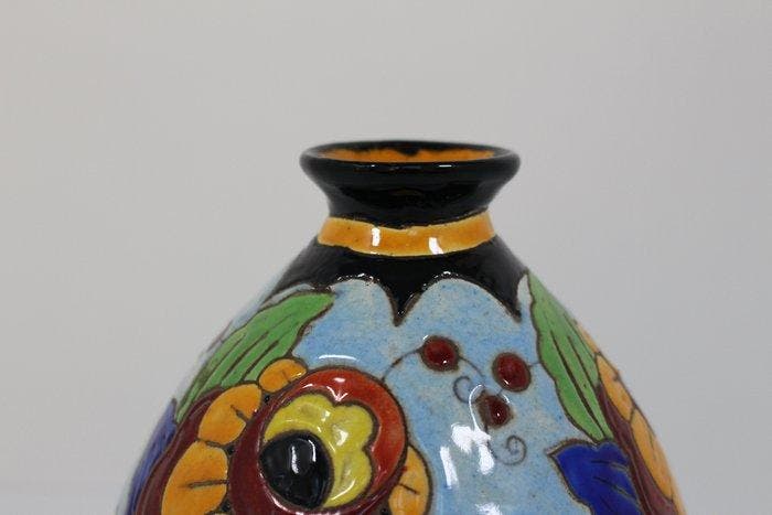 Keramis Boch - Charles Catteau - Vase - D.2075 - Faïence -, Antiquités & Art, Antiquités | Verre & Cristal