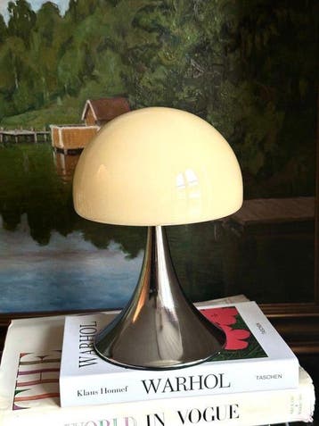 Lampe de table - Verre, Chrome - L’ère spatiale du Bauhaus