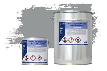 Wixx 2K Epoxy 550 Betonverf RAL 7042 | Verkeersgrijs A 5L, Verzenden