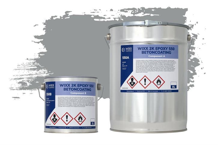 Wixx 2K Epoxy 550 Betonverf RAL 7042 | Verkeersgrijs A 5L, Bricolage & Construction, Peinture, Vernis & Laque, Envoi