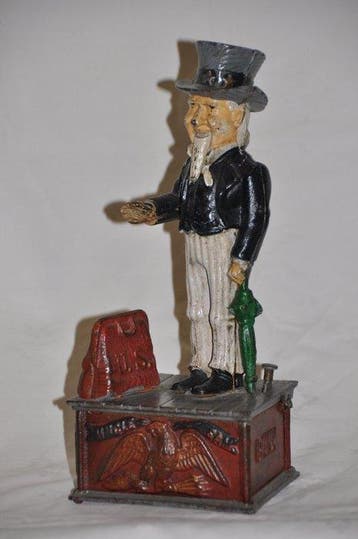 Tirelire - Fonte - Oncle Sam