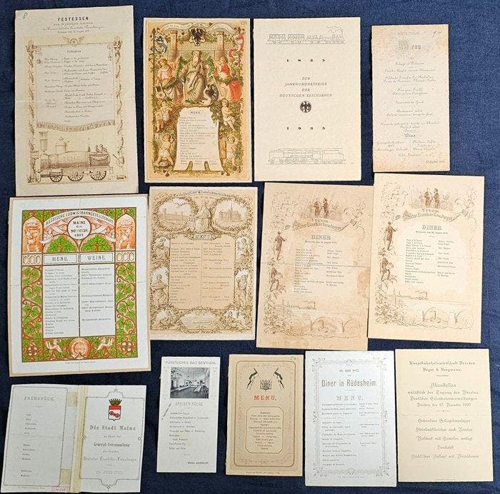 Unknown - Germany – Railwayana collection incl. rare 19th, Antiek en Kunst, Antiek | Boeken en Manuscripten