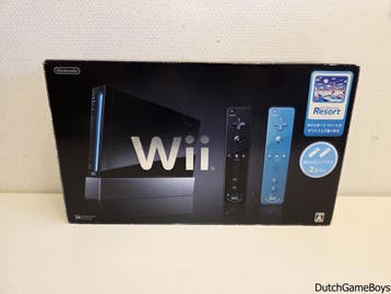 Nintendo Wii - Black Console - Wii Sports Resort + Super Mar, Verzenden, Gebruikt
