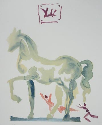 Salvador Dali (1904-1989) - Amoureux au cheval, Antiquités & Art