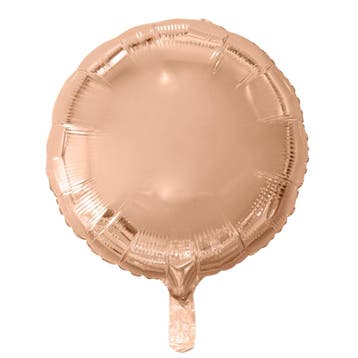 Helium Ballon Rond Rose Goud 46cm leeg, Hobby & Loisirs créatifs, Verzenden