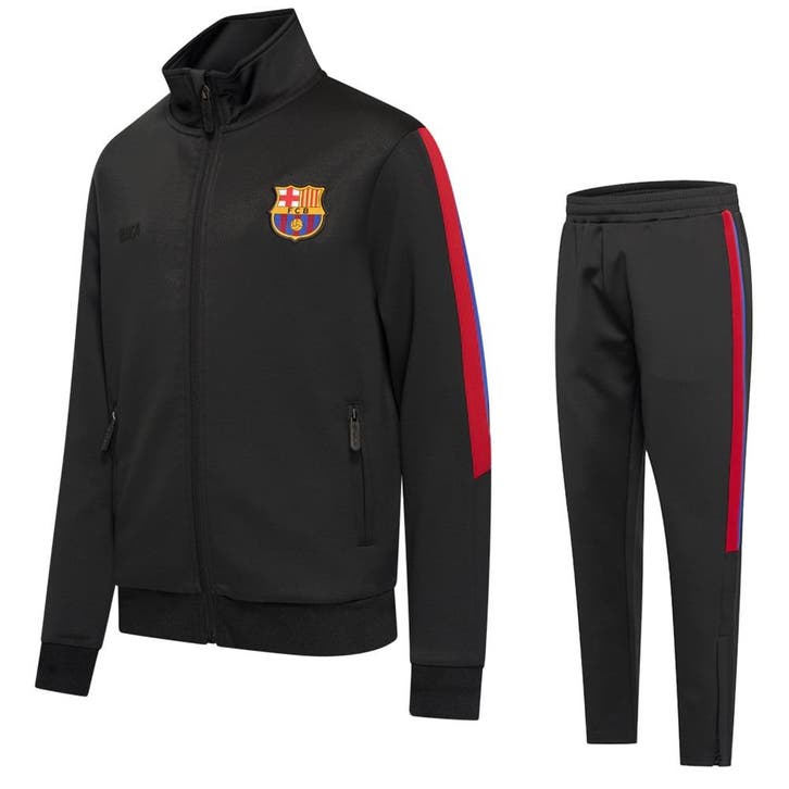 FC Barcelona Trainingspak - Eigen Naam - 2025-2026 - Zwart -, Sport en Fitness, Voetbal, Trainingspak, Nieuw, Verzenden