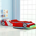 vidaXL Kinderbed raceauto met LED-verlichting rood 90x200 cm, Kinderen en Baby's, Verzenden, Nieuw