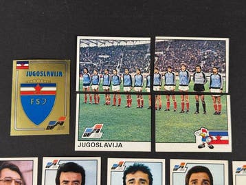 1984 Panini #107/131 Euro 84 - Jugoslavia complete team with