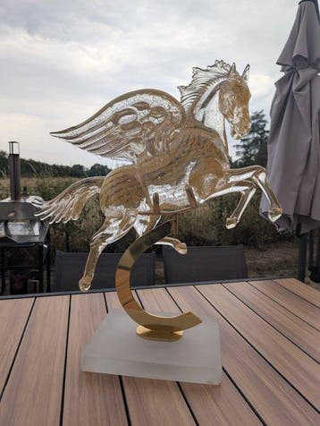 Arnaldo Zanella (1949) - Horse Murano incrusté d’or