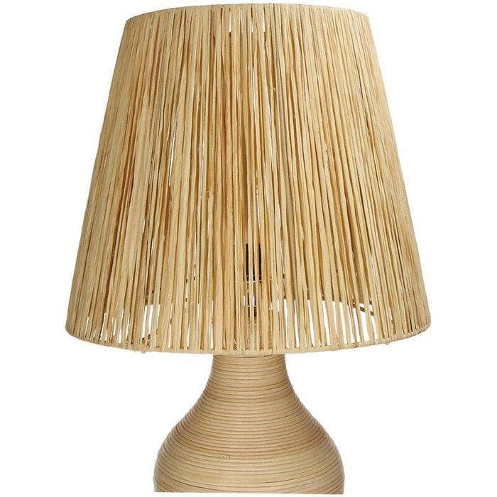 Lamp - Rattan, Bamboe - 62 cm, Antiek en Kunst, Kunst | Designobjecten