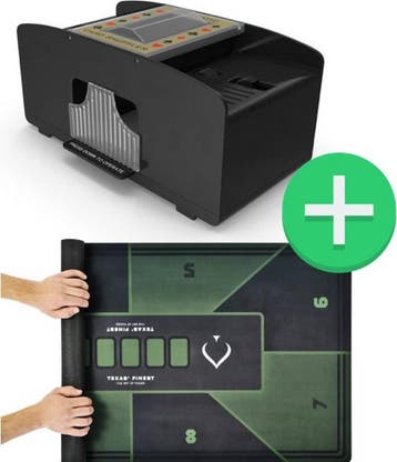 Texas Finest Kaartschudmachine - Inclusief Pokermat &amp;, Verzenden, Nieuw