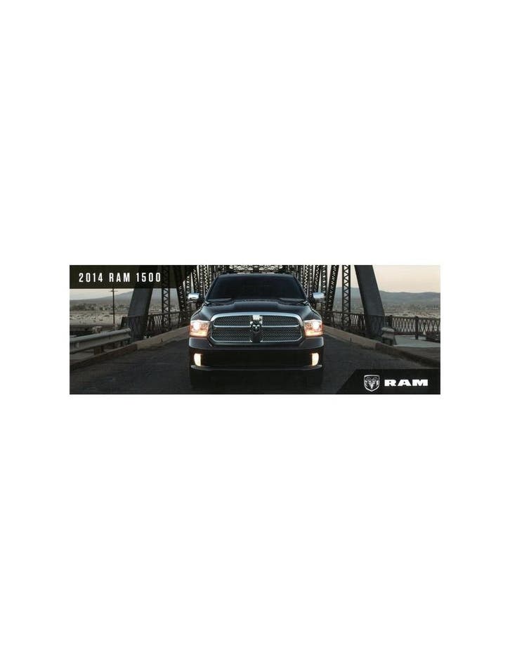 2014 DODGE RAM 1500 BROCHURE ENGELS, Boeken, Auto's | Folders en Tijdschriften