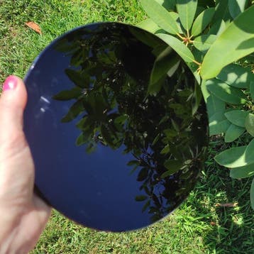 Obsidiaan spiegel - Hoogte: 17 11.14- 600 g - (1)