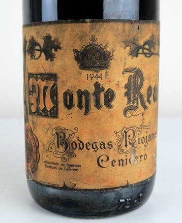 1944 Bodegas Riojanas Cenicero, Monte Real - Rioja - 1 Fles, Nieuw