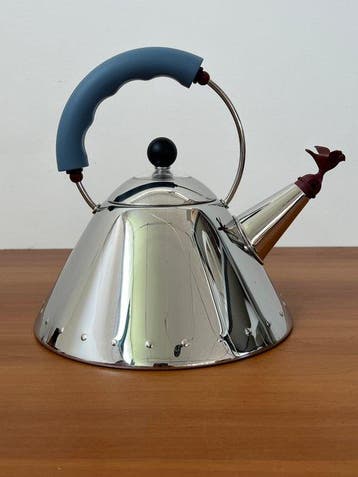 Alessi - Michael Graves - Fluitketel - 9093 - Staal, Hars