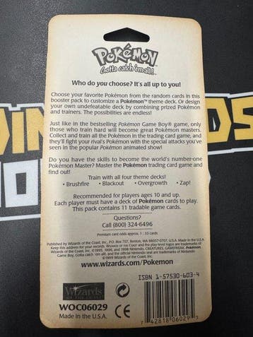 Pokémon - 1 Booster pack - Pokemon Base Set BLISTER Booster, Hobby en Vrije tijd, Nieuw