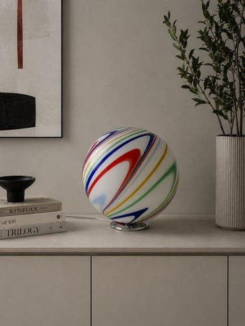 Tafellamp - Muranoglas - Murano-lamp Ø30 cm